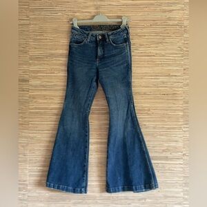 Wrangler Blue Flare Wide Leg Jeans